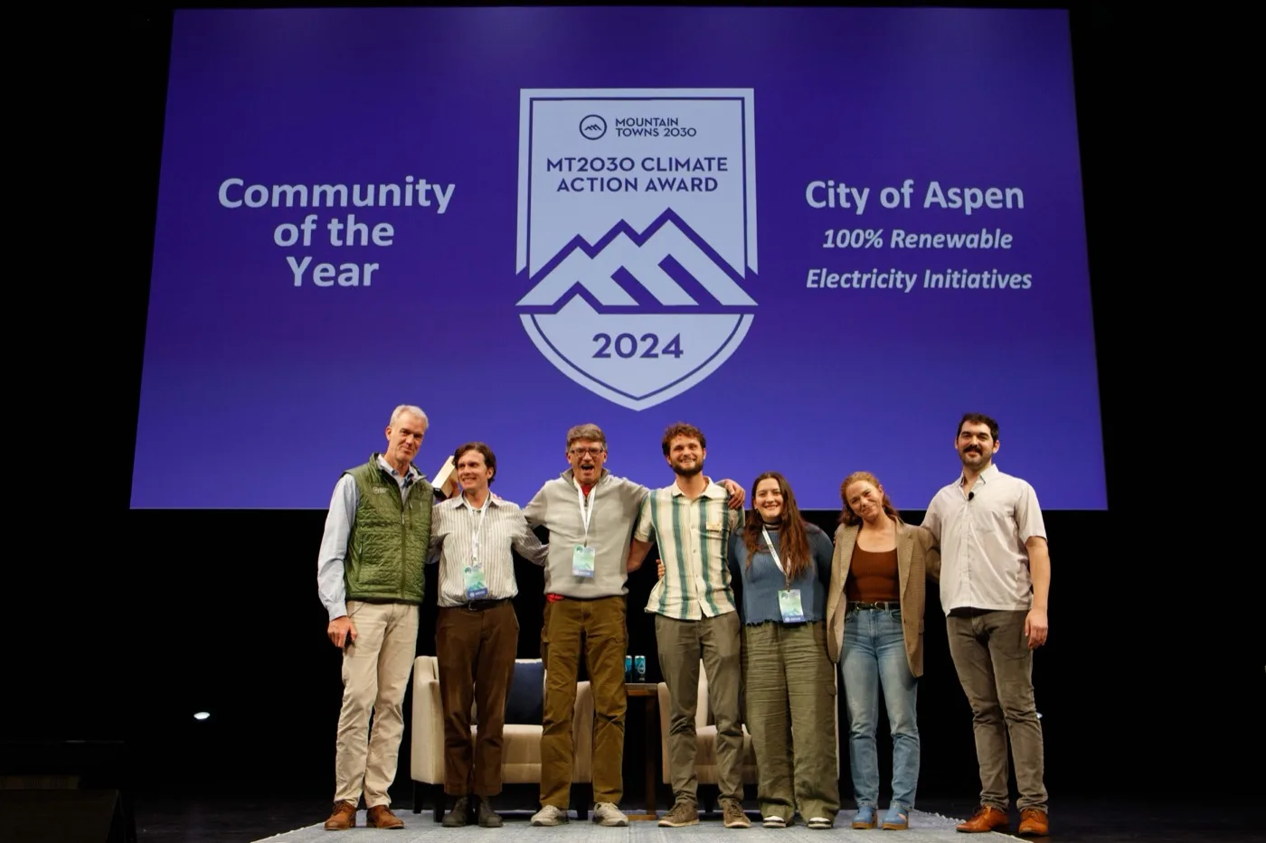 City of Aspen accepting the 2024 Community of the Year award