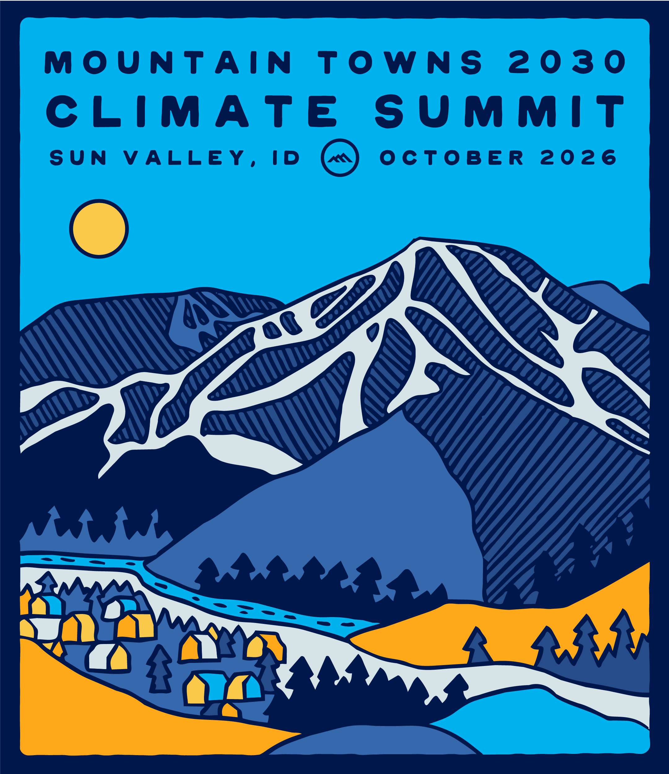 MT2030 Climate Summit Sun Valley 2026 poster, Instagram 4x5